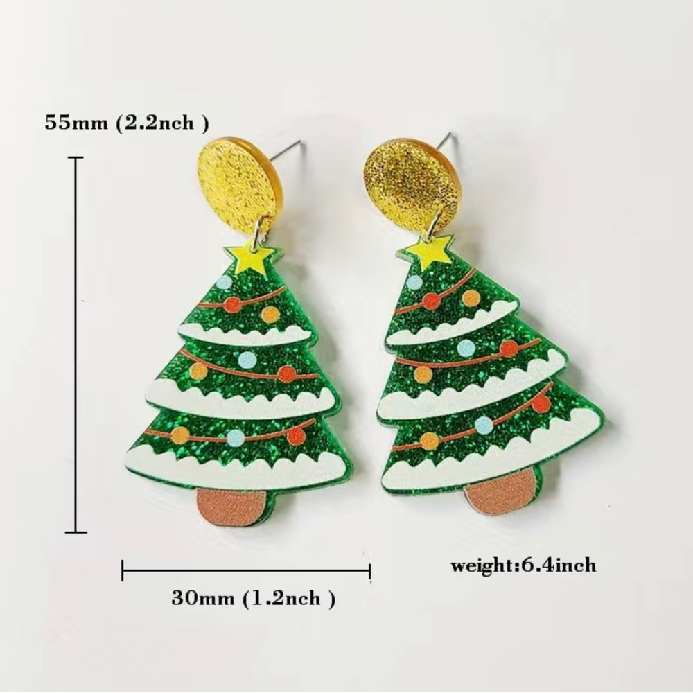 Christmas Tree Earrings 🎄